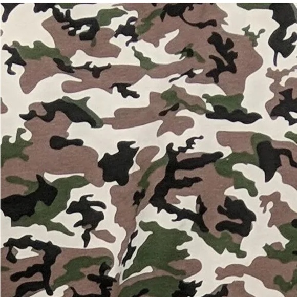 SEED TO STYLE Dress Organically Camouflage T-Shirt Ruched Side Dress - Picture 5 of 15